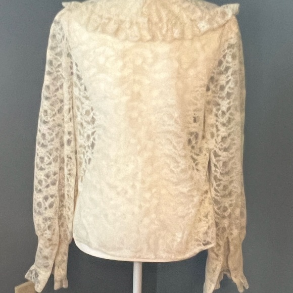 Alice Stuart Vintage Lace overlay blouse - Picture 3 of 13